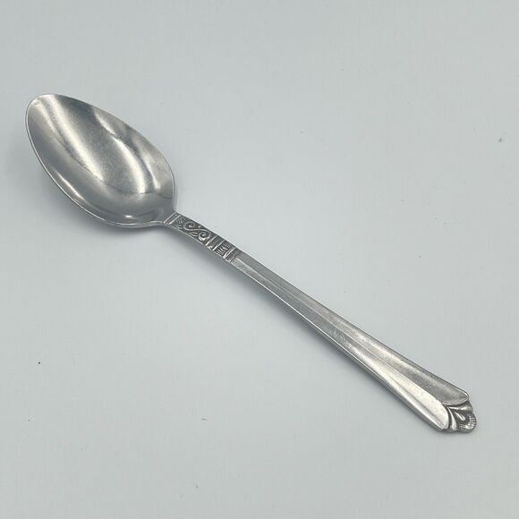 Vintage Orleans Silver ORL31 Stainless Korea Silverware Serving Spoon 8.5” 8 1/2 - Picture 1 of 10